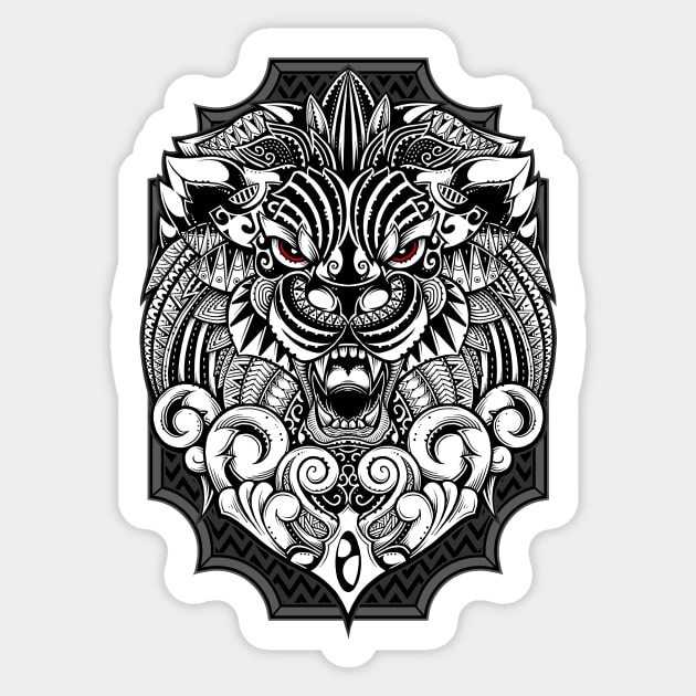 Moarian Lion Sticker by GODZILLARGE